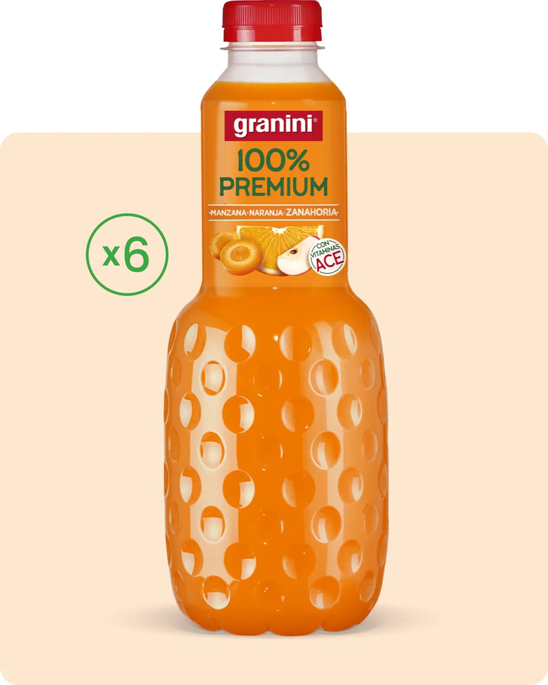 
                  
                    Naranja, zanahoria y manzana - 100% Premium - Pack 6 (6x1L)
                  
                