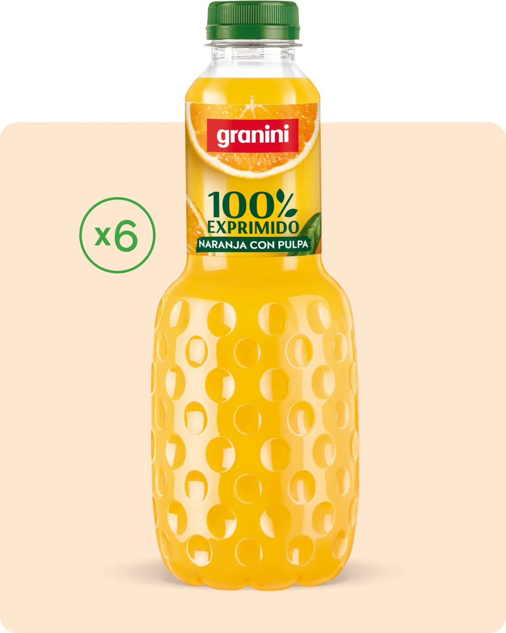 Naranja - 100% exprimido CON pulpa - Pack 6 (6x1L)