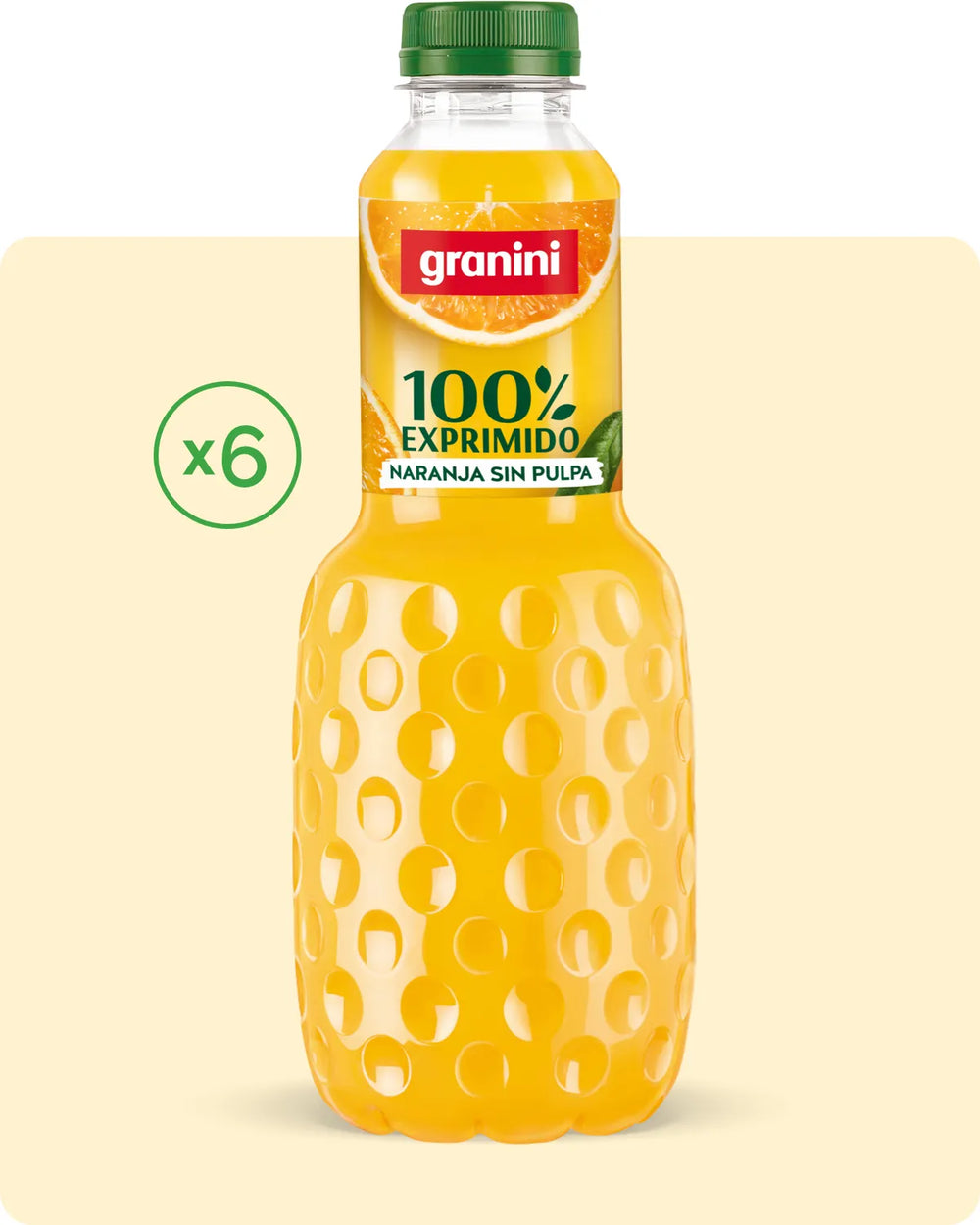 Naranja - 100% exprimido SIN pulpa - Pack 6 (6x1L)