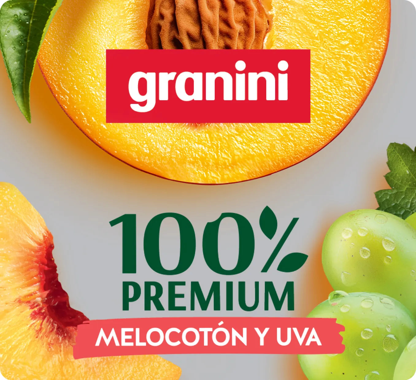 
                  
                    Melocotón y uva - 100% Premium - Pack 6 (6x1L)
                  
                