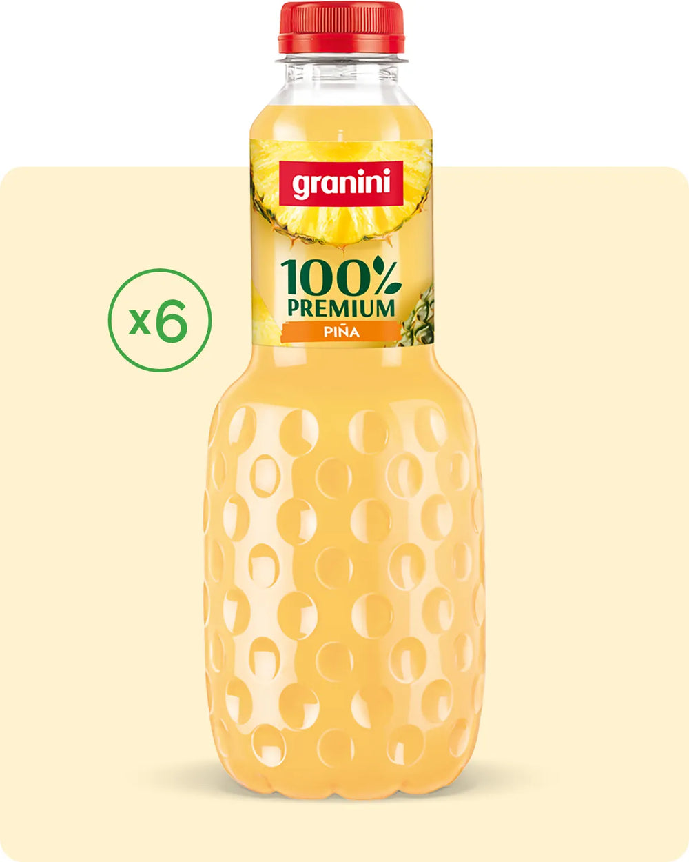 Piña - 100% Premium - Pack 6 (6x1L)