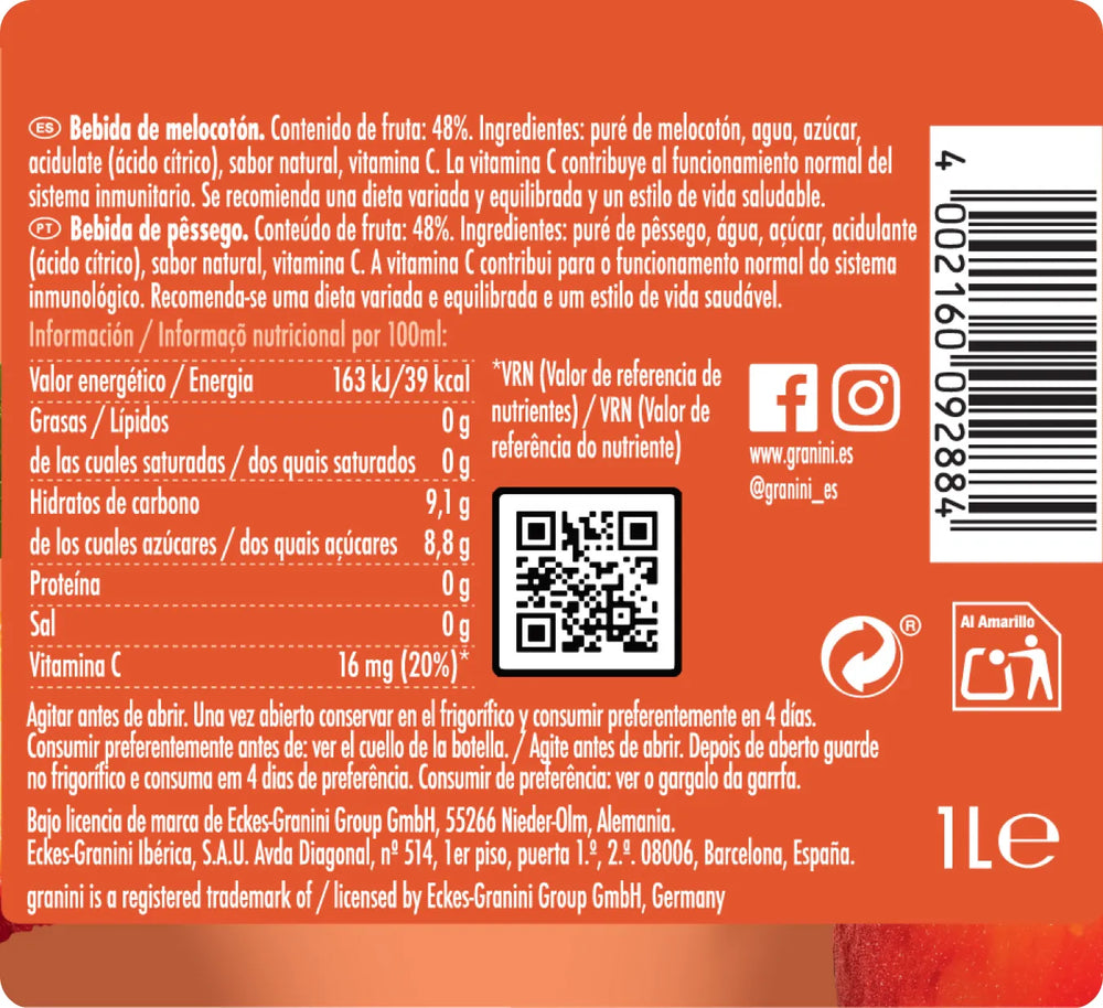 
                  
                    Melocotón - Clásicos - Pack 6
                  
                