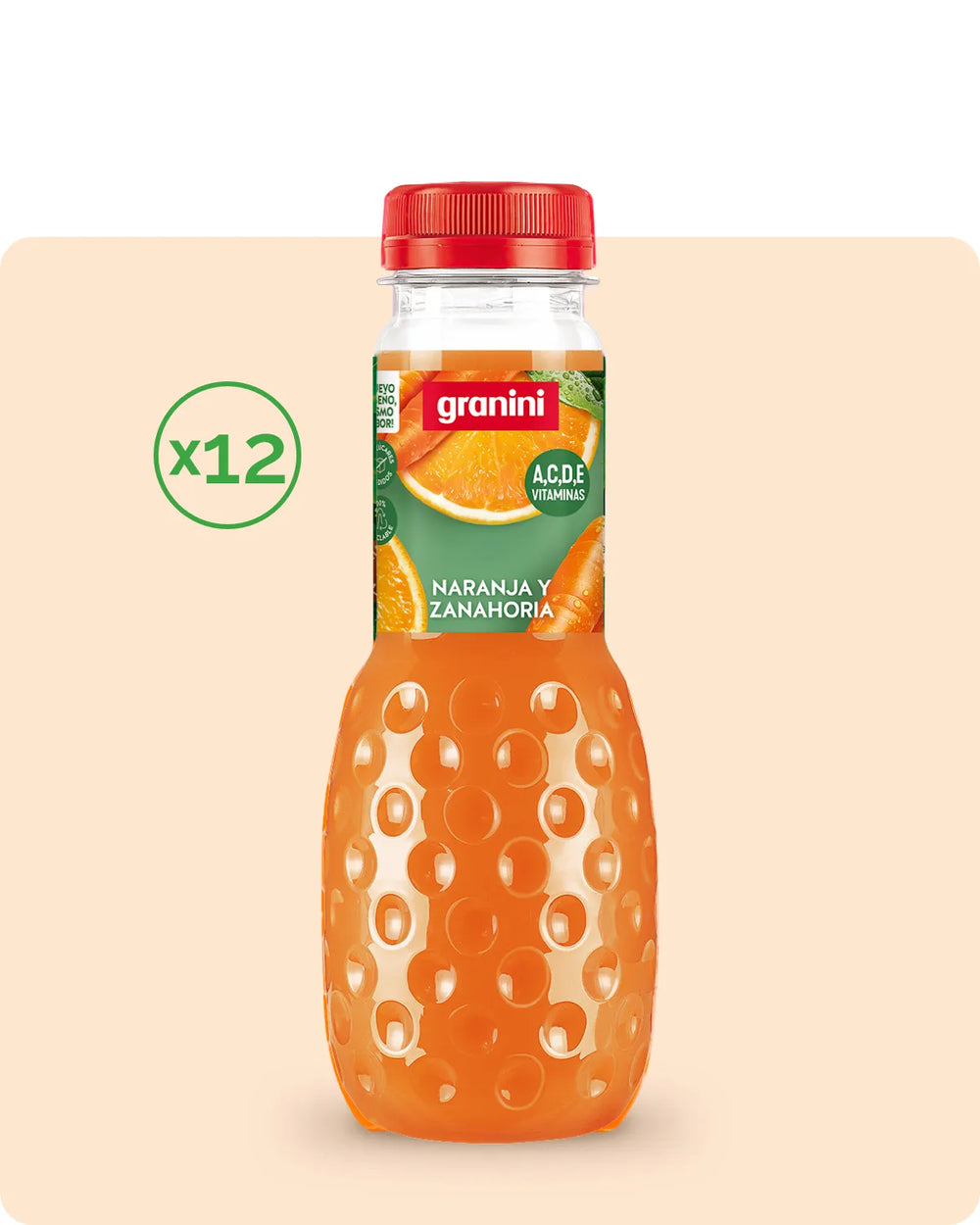 Zanahoria y naranja - Para llevar - Pack 12 (12x0,33L)