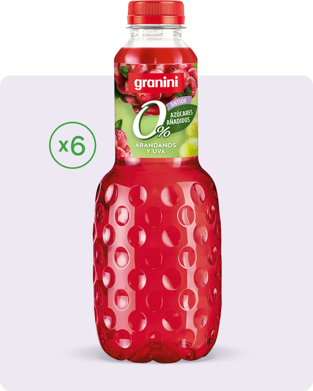Arándanos y Uva - Clásicos 0% - Sin Azúcar - Pack 6 (6x1L)