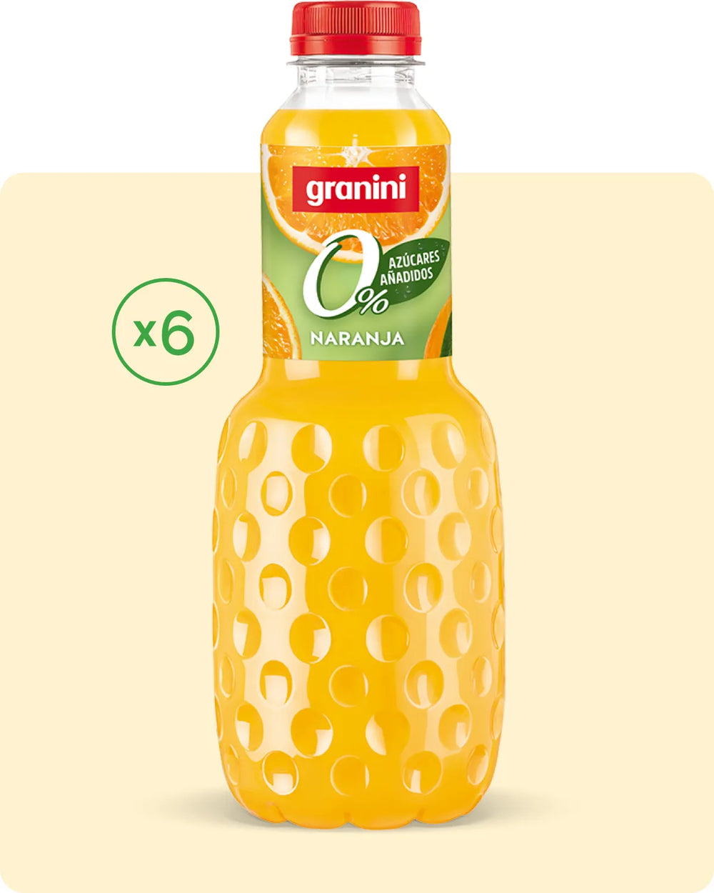 Naranja - Clásicos 0% - Sin Azúcar - Pack de 6 (6x1L)
