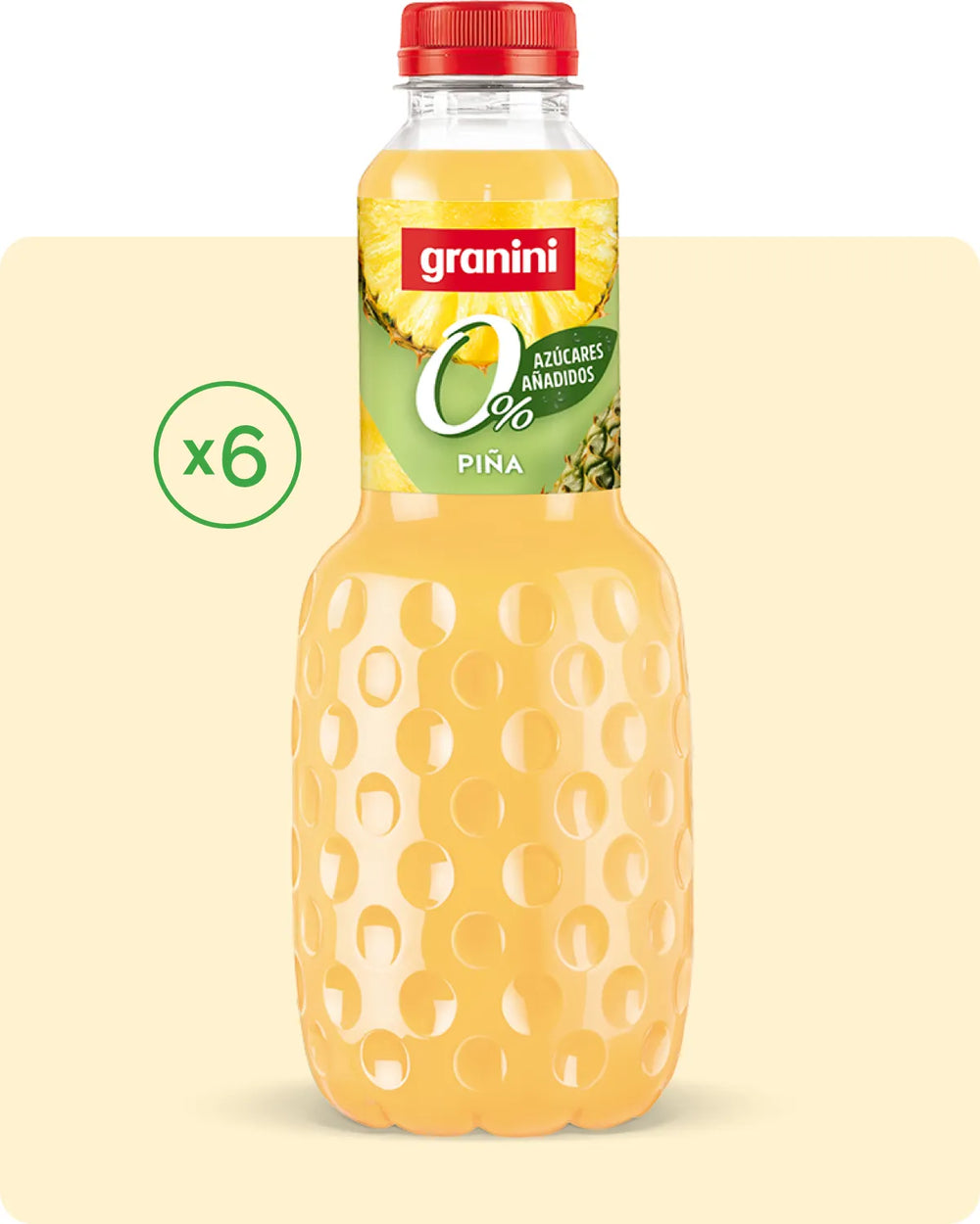 Piña - Clásicos 0% - Sin Azúcar - Pack de 6 (6x1L)